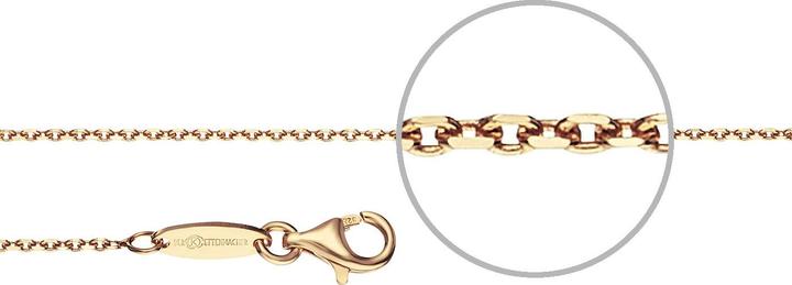 Produktbild Der Kettenmacher Ankerkette Gold Diamantiert 1,2 mm 50 cm (Silber 925, Vergoldet, 38 cm)