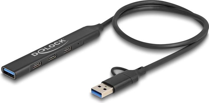 Delock 64272 (USB-A, USB-C, 4 Ports)