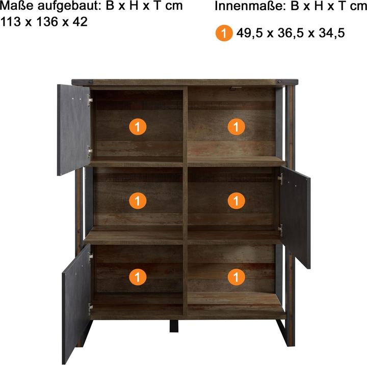Produktbild Trendteam Prime Pier (113 x 42 x 136 cm)