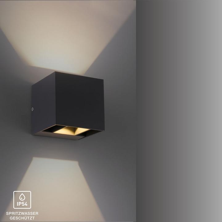 Produktbild Selltec Aussen-Wandleuchte LED CUBE (700 lm, E27, IP54)