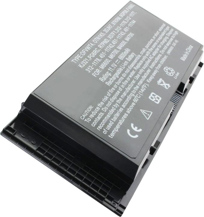 Image du produit Dell Batterie Precision M4600 11,1 volts (6 cellules, 7800 mAh)