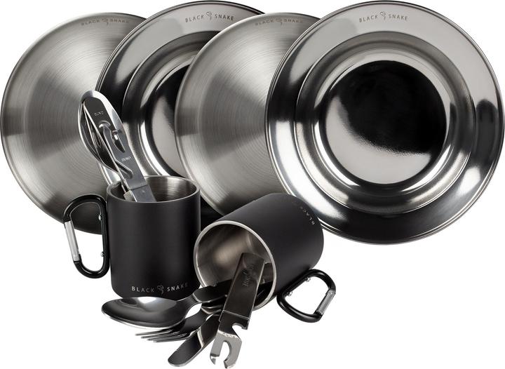 Immagine prodotto Black Snake Set di stoviglie da campeggio in acciaio inox