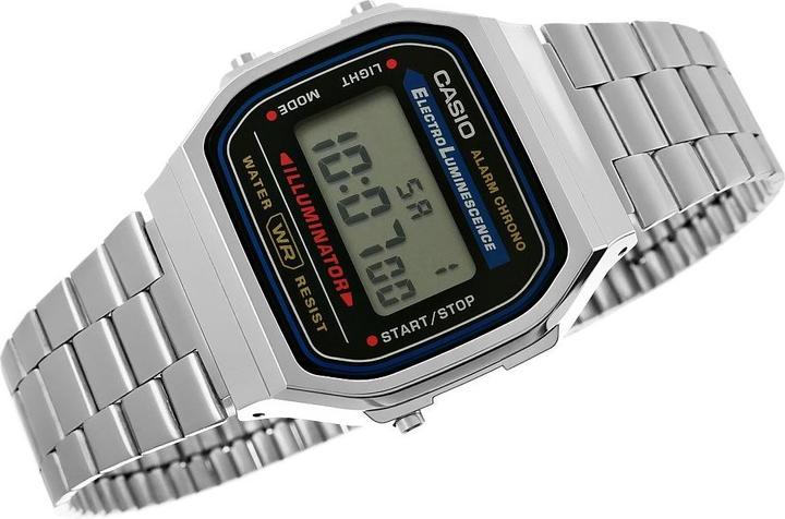 Actual product image Casio Vintage A168wa-1yes (Digital watch, 35 mm)
