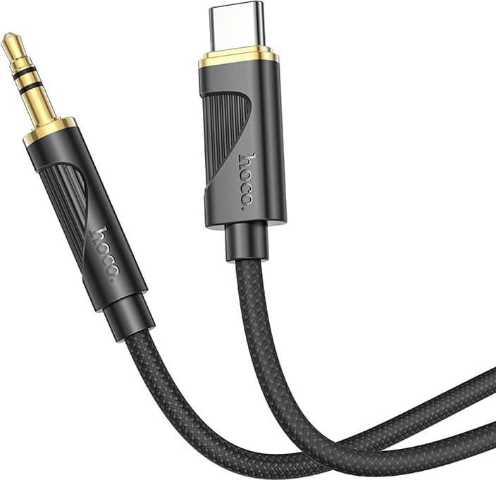 Hoco UPA30 Digital Audio / AUX Umwandlungskabel auf Typ-C, Schwarz (1 m)