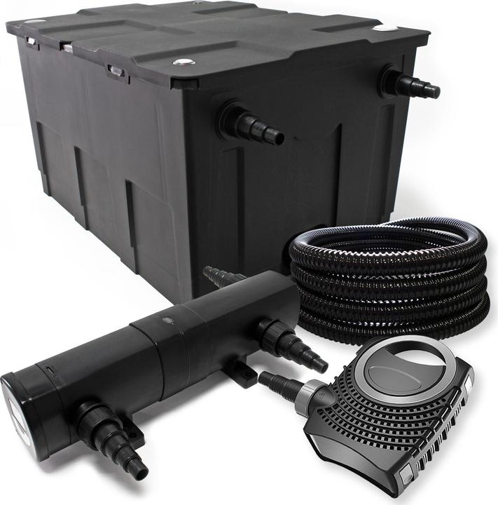 Actual product image Wiltec Filter Set Bio Pond Filter 60000l 24W UVC Clarifier Pump Hose