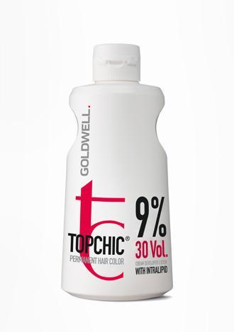 Image du produit Goldwell Lotion colorante permanente pour cheveux Topchic 9%. (9%)
