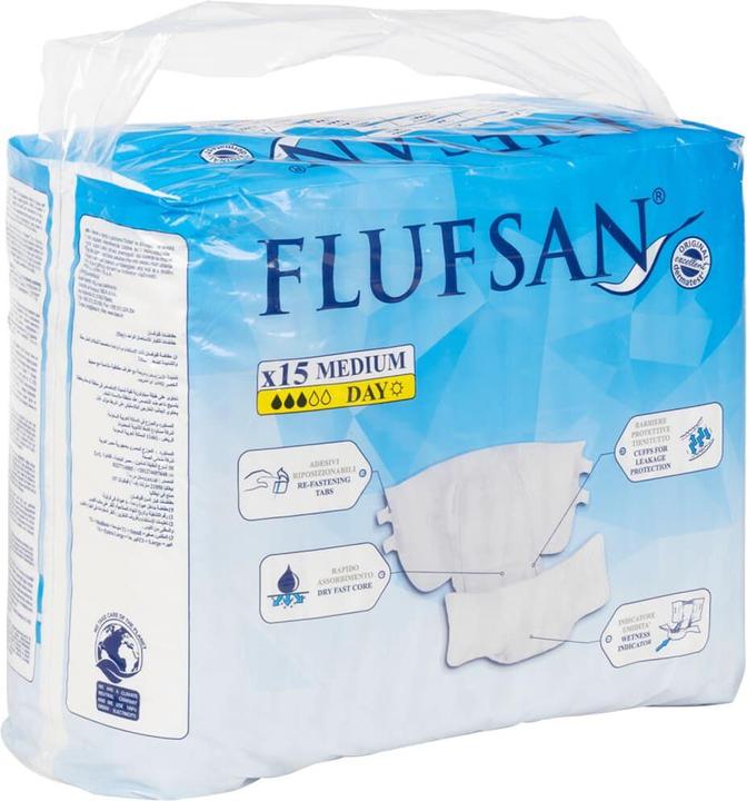 Immagine prodotto VidaXL Pannolini monouso Flufsan per adulti 15 pezzi. Dimensioni (15 x, M)