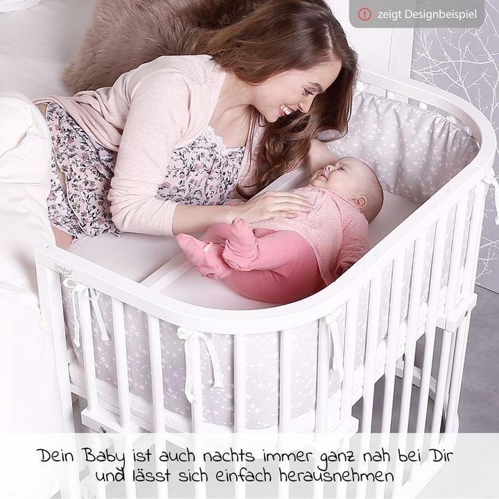 Produktbild Babybay Beistellbetten Beistellbett Maxi Comfort Plus - Weiss lackiert