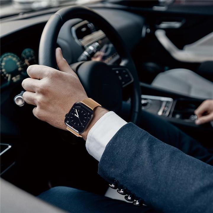 Actual product image Dux Ducis Milanese Pro Bracelet Apple Watch 42/44/45/49MM - Gold (42 mm, 45 mm, 49 mm, 44 mm, Stainless steel)
