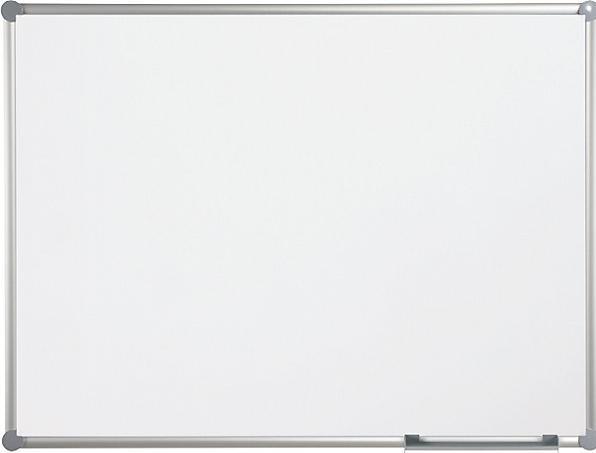 Maul Lavagna bianca, lamiera d'acciaio, plastificata, largh. x alt. 1800 x 1200 mm.