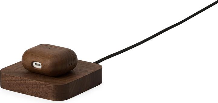 Actual product image Oakywood Charging Pad (OakyBlocks) - wooden wireless charger - color Walnut -