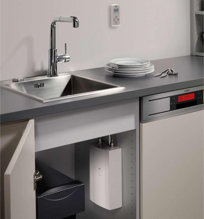Immagine prodotto AEG Haustechnik DDLE Compact 11/13 kW Scaldacqua istantaneo compatto per la cucina, 400 V, sottolavello, testato VDE