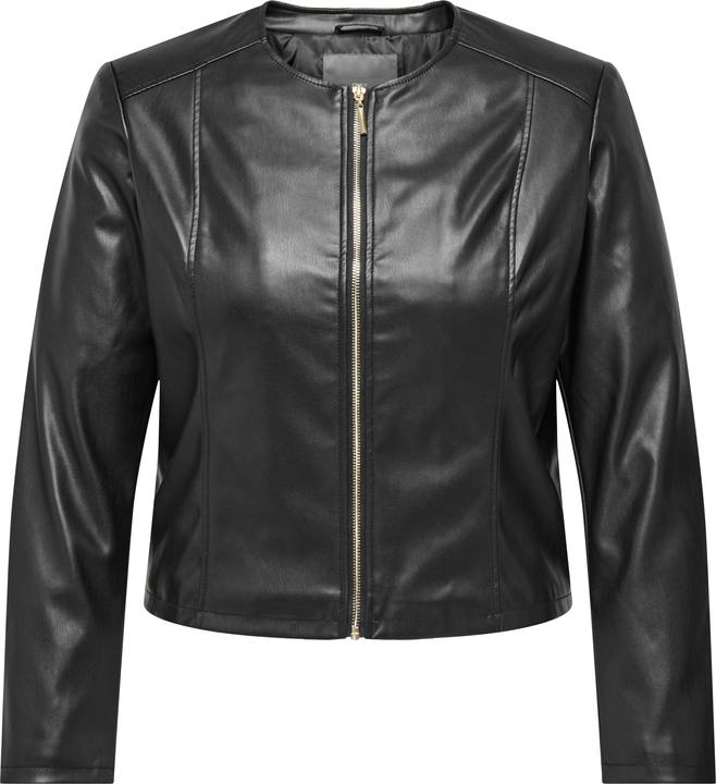 Only Bandkragen Curve Jacke Kunstlederjacke