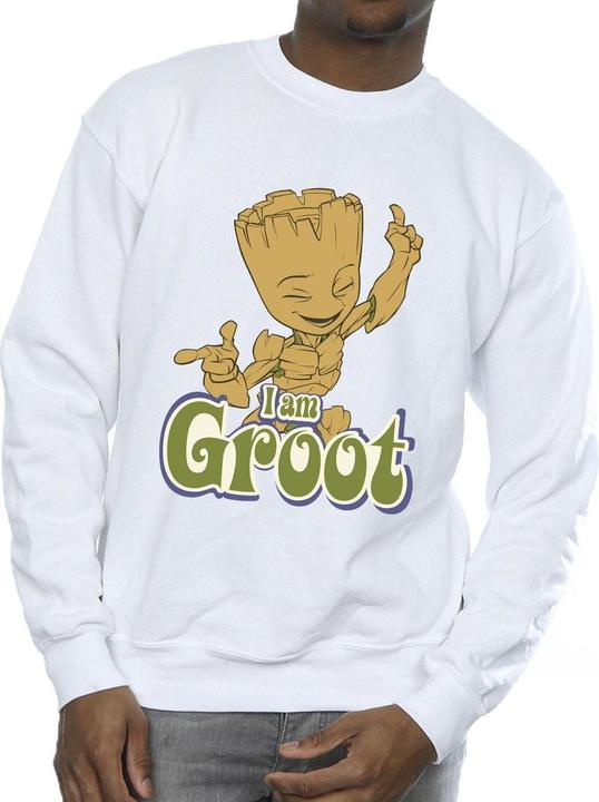 Actual product image Guardians of the Galaxy Mens Groot Dancing Sweatshirt (L)