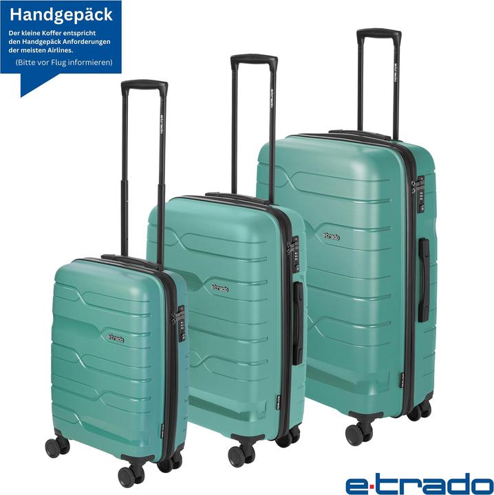 Produktbild e-Trado Reisekoffer Set (92 l, M (50 - 90l), L (90 - 115l), XL (ab 115l))