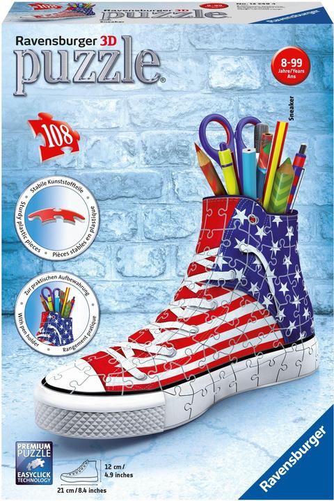 Produktbild Ravensburger 3D Puzzle-Amerika Sneaker (108 Teile)