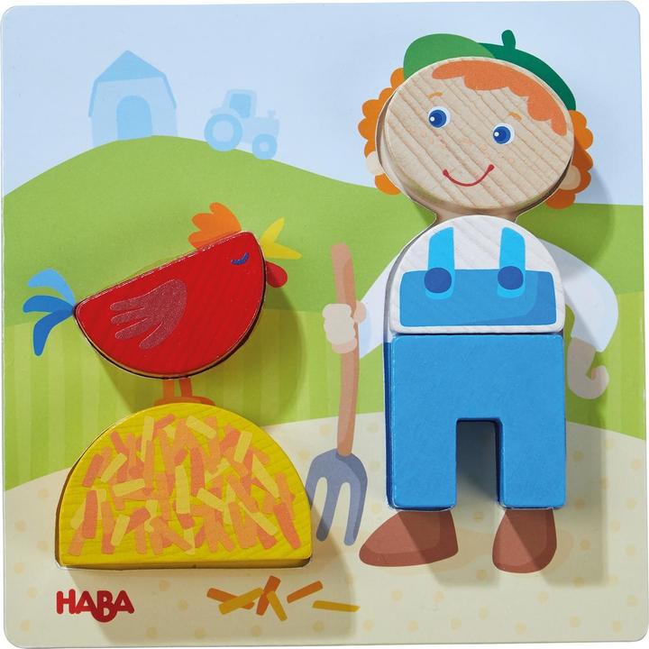 Produktbild Haba Zuordnungsspiel Bauernhof (Deutsch, Französisch, Italienisch, Englisch, Niederländisch, Spanisch)