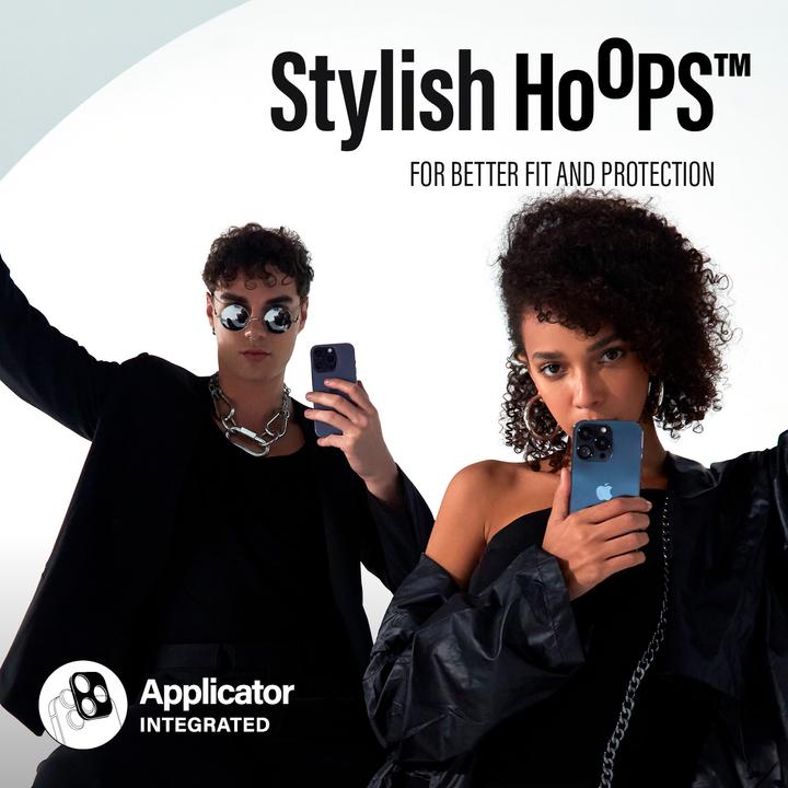Immagine prodotto PanzerGlass Hoops Protezione trasparente per iPhone '24 6.1"/ 6.7" (1 Pezzo/i, Apple iPhone 16 Plus)
