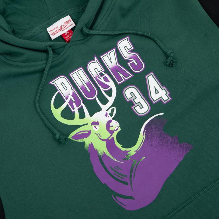 Produktbild Mitchell & Ness M&N Fleece NBA Hoody - Milwaukee Bucks Ray Allen - L (L)