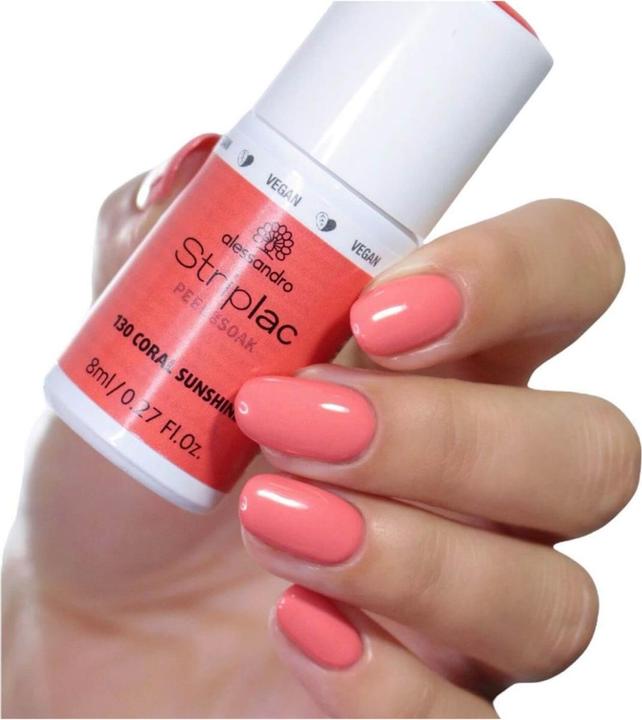 Image du produit Alessandro Striplac Peel or Soak (130 Soleil de corail, Vernis couleur)