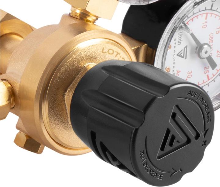 Actual product image Stahlwerk Mini pressure reducer Pressure regulator 200 bar for argon CO2 mix