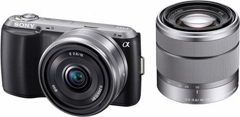 Immagine prodotto Sony NEX-C3D, 16MP, kit 16mm+18-55mm, fotocamera di sistema, nero