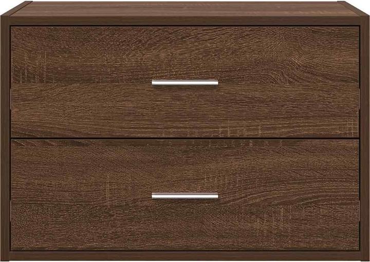 Produktbild VidaXL Schrank mit 2 Schubladen Braun Eichen-Optik 60x31x40 cm (60 x 31 x 40 cm)