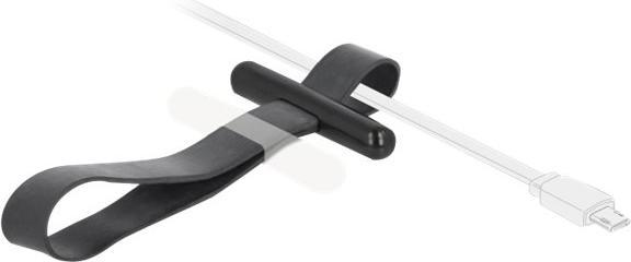 Immagine prodotto Delock Fascetta con anello di gomma nera 2,6 cm x 15 mm (Fascette in plastica, 26 mm, 1 pz.)