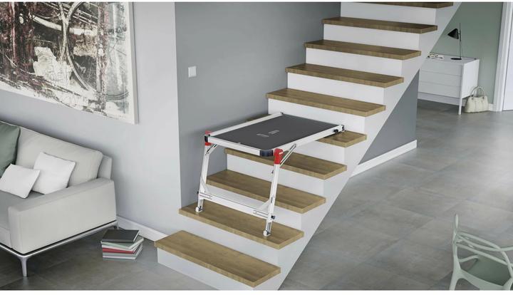 Produktbild Hailo TP1, Treppenpodest, Die innovative und sichere Lösung zum Renovieren und Dekorieren im Treppenhaus (Arbeitsplattform, 93 cm)