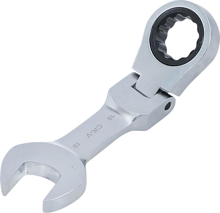 Actual product image BGS Ratchet Combination Wrench short adjustable 19 mm (19 mm)