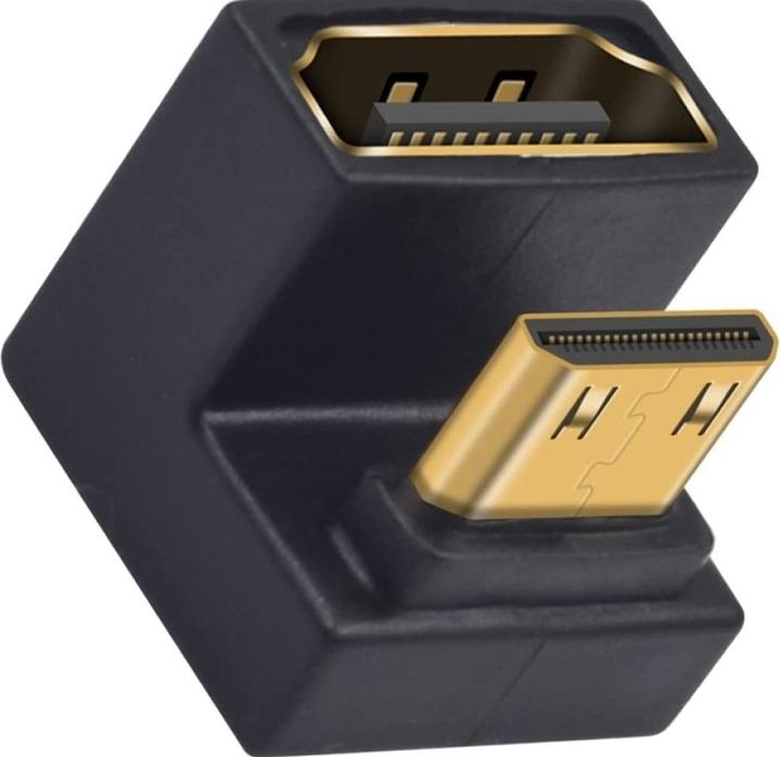 Produktbild PowerGuard Mini HDMI auf HDMI 2.1 180-Grad Winkel U-Form Up Adapter (Mini HDMI)