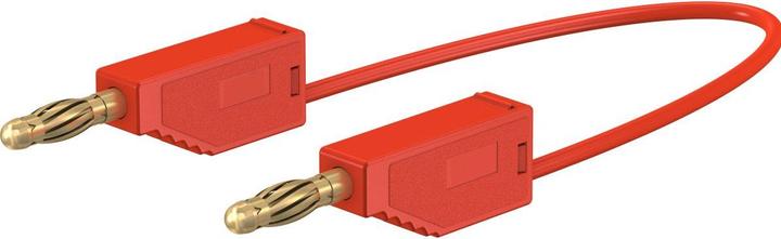 Produktbild Elbro Messleitung Silikon SML/150/22 Stift Ø4mm vergoldet, 1mm²×150cm, rot