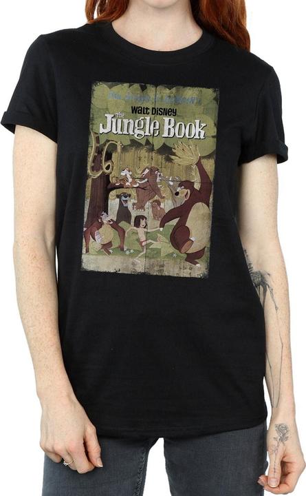 Actual product image Disney Womens/Ladies Retro Poster Cotton Boyfriend T-Shirt (M)
