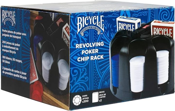 Produktbild Bicycle Poker-Set mit drehbarem Pokerchip-Rack (200)