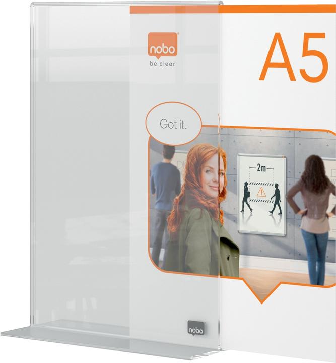 Produktbild Nobo Tischaufsteller Premium Plus Acryl (A5)