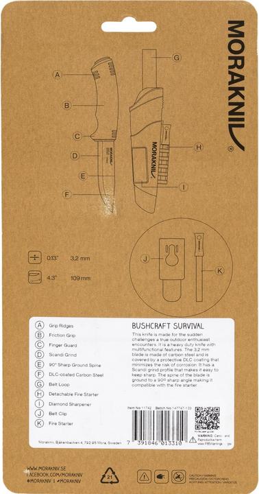 Produktbild Morakniv Bushcraft Survival (10.90 cm)