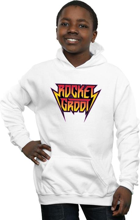 Produktbild Guardians Of The Galaxy Vol. 2 Rocket And Groot Metal Logo Kapuzenpullover Jungen (140, 146)