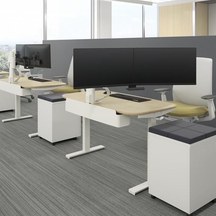 Actual product image Ergotron Trace Dual Monitor Mount, Slim Profile C (Table, 27")