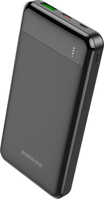Actual product image Borofone External battery Power Bank BJ19 Type-C PD 20W + Quick Charge 3.0 10000mAh black (10000 mAh, 20 W, 20 Wh)