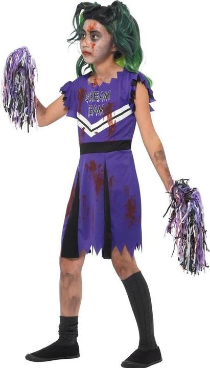 Actual product image Smiffys Womens/Ladies Dark Cheerleader Costume Set (M)