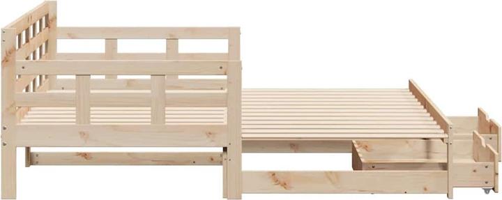 Immagine prodotto VidaXL Letto da giorno Divano letto Letto estraibile Divano letto Letto ospite Cassetti 90x190cm (Divano letto)