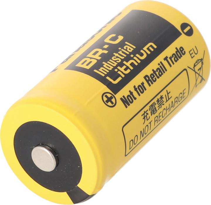 Actual product image Panasonic Battery BR-C, Baby without solder tag, BR26500 (1 pcs., C, 5000 mAh)