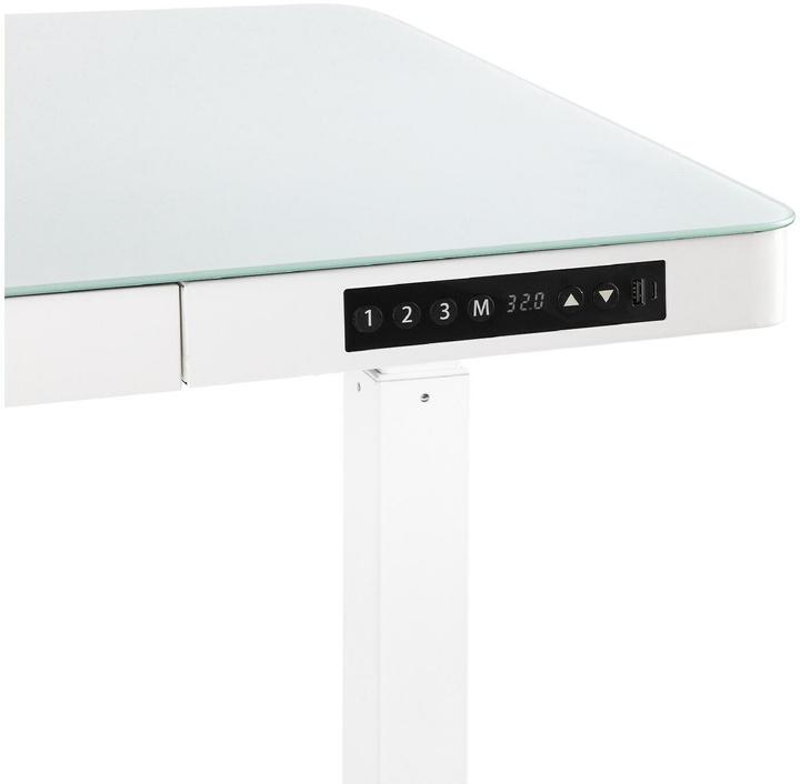 Produktbild Seville Classics Stehtisch Airlift 1.2 x 0.6 m, Weiss, Tiefe