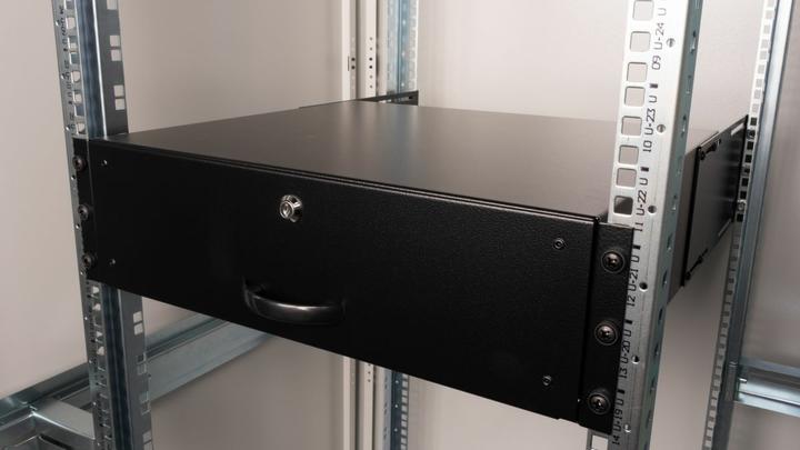 Produktbild equip Schublade für Serverschränke 3U, abschliessbar sw