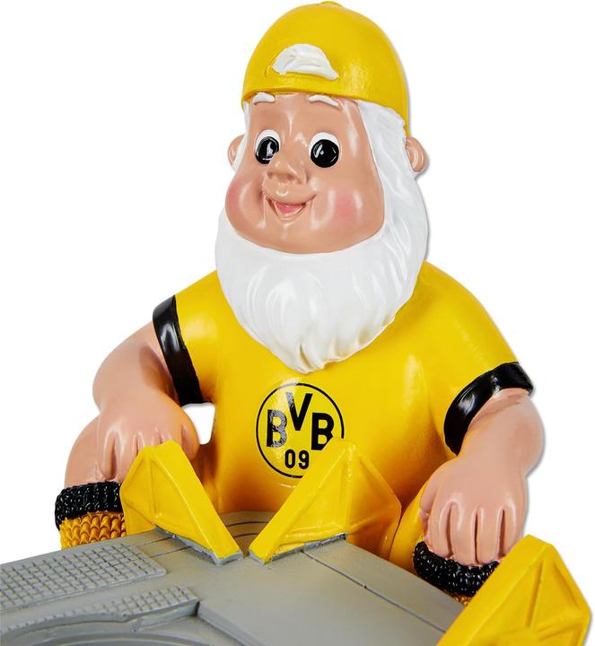 Produktbild Borussia Dortmund BVB Gartenzwerg mit Stadion-Teelichthalter