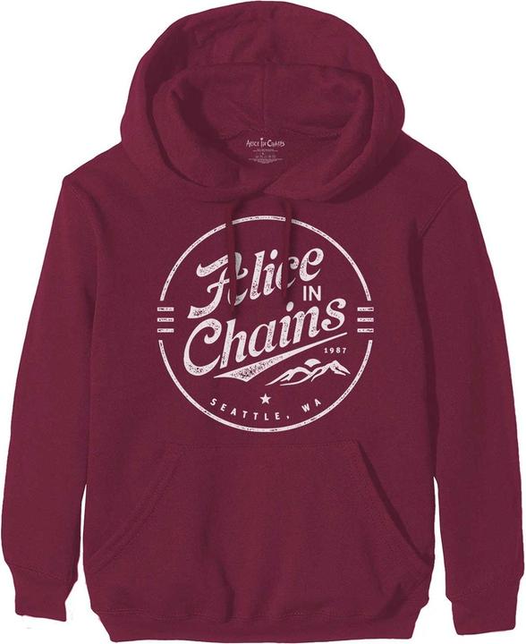 Immagine prodotto Alice In Chains Felpa con cappuccio Circle Logo Pullover Unisex Adulto (S)