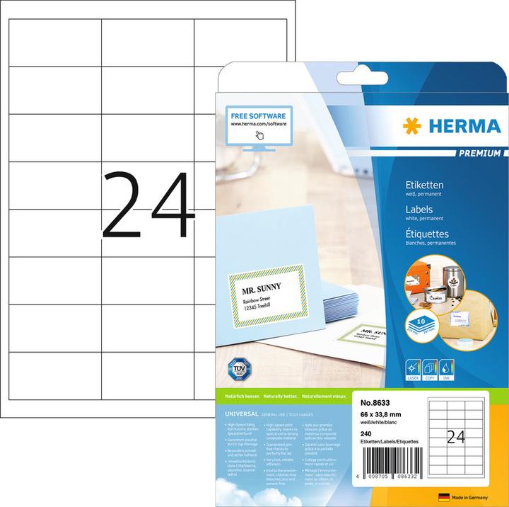 Actual product image HERMA Shipping labels A4