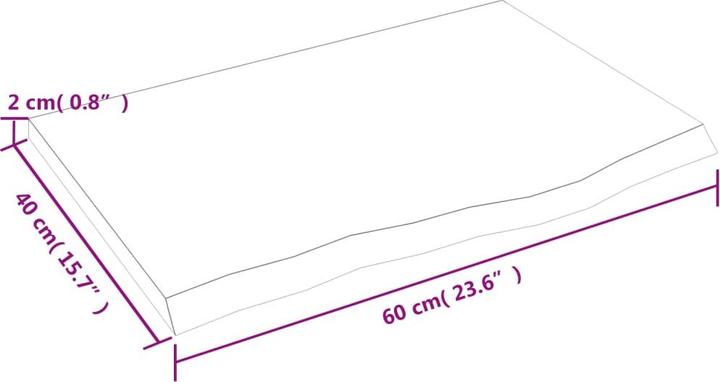 Actual product image VidaXL Gianna (60 x 2 x 40 cm)