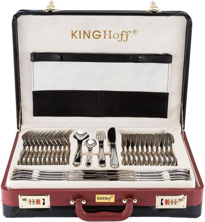 Actual product image King KINGHOFF 72 ELEMENT. Shiny table set KH-3508 (72 Piece, Cutlery set)