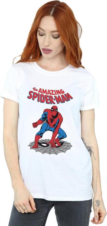 Actual product image Womens/Ladies The Amazing Spider-Man Cotton Boyfriend T-Shirt (XXL)